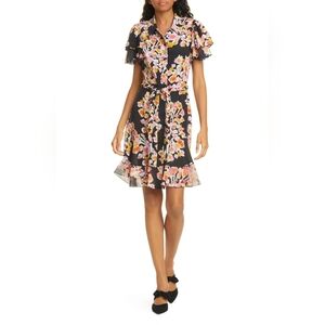 Dyvna • Floral Silk Shirt Dress